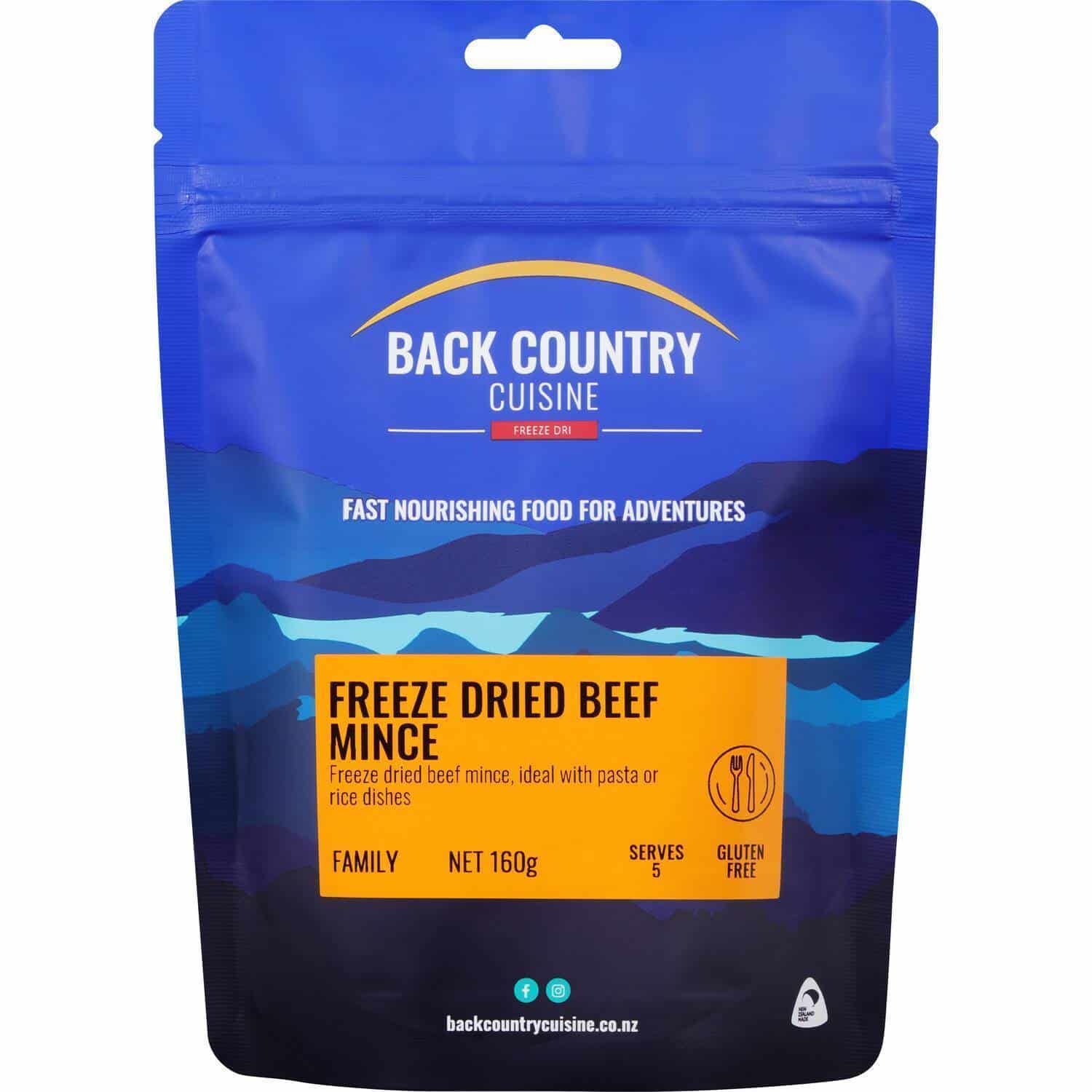 Back Country Cuisine Instant Beef Mince - Tramping Food and Accessories sold by Venture Outdoors NZ