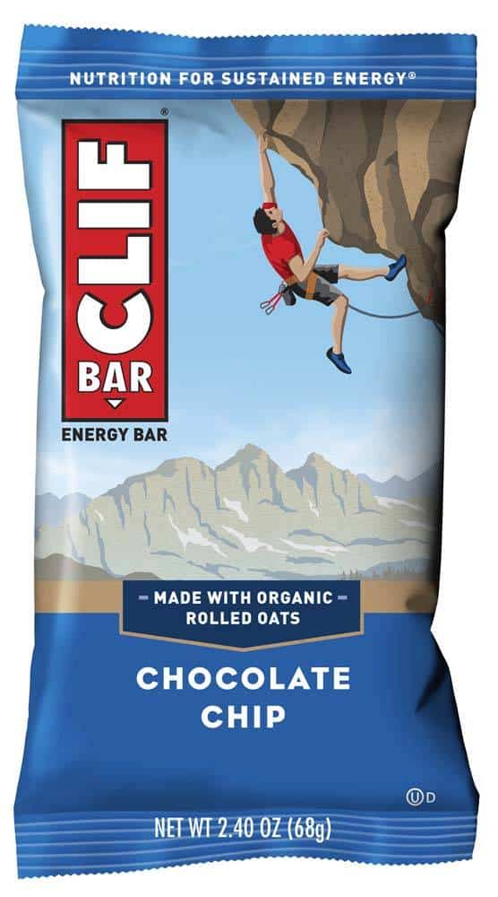 Clif Bar Chocolate Chip - Tramping Food and Accessories sold by Venture Outdoors NZ