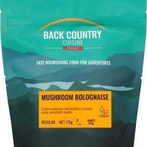 Back Country Cuisine Vegan Mushroom Bolognaise Regular - Tramping Food and Accessories sold by Venture Outdoors NZ