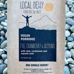 Local Dehy Fig, Cranberry & Almond Porridge with Home Compostable Pac - Tramping Food and Accessories sold by Venture Outdoors NZ