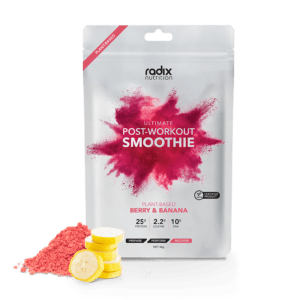 Radix Nutrition Ultimate Post Workout Plant-Based Berry & Banana Smoothie - Tramping Food and Accessories sold by Venture Outdoors NZ