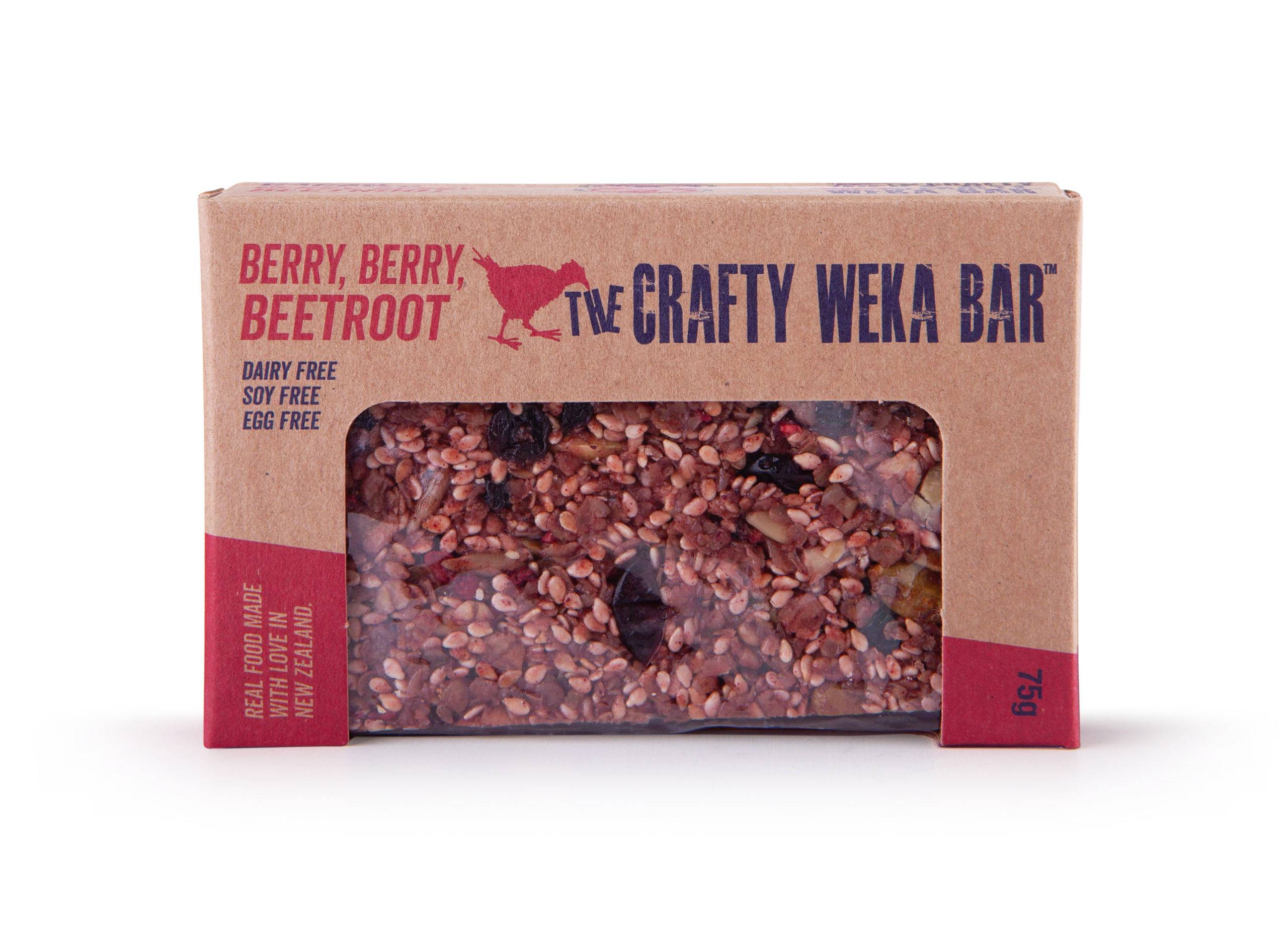 The Crafty Weka Bar Berry, Berry Beetroot Bar - Tramping Food and Accessories sold by Venture Outdoors NZ