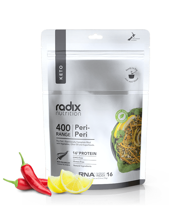 Radix Nutrition Keto 400 Peri-Peri v8.0 - Tramping Food and Accessories sold by Venture Outdoors NZ