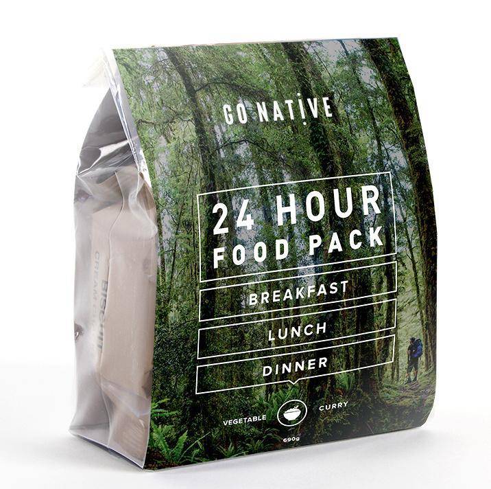 Go Native Vegetable Curry 24hr Food Pack - Tramping Food and Accessories sold by Venture Outdoors NZ