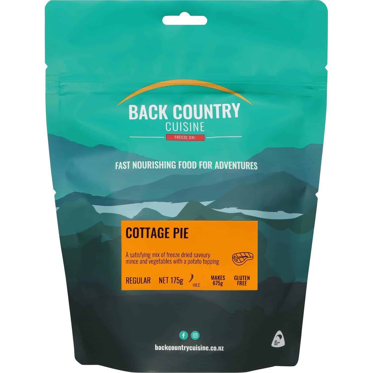 Back Country Cuisine Cottage Pie Regular - Tramping Food and Accessories sold by Venture Outdoors NZ