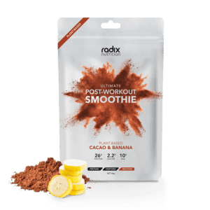 Radix Nutrition Ultimate Post Workout Plant-Based Cacao & Banana Smoothie - Tramping Food and Accessories sold by Venture Outdoors NZ