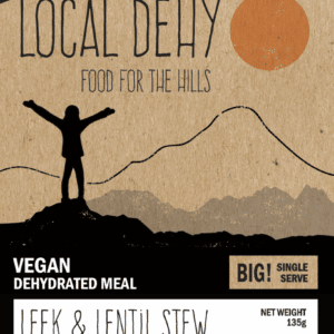 Local Dehy Leek & Lentil Stew with Home-Compostable Packaging - Tramping Food and Accessories sold by Venture Outdoors NZ
