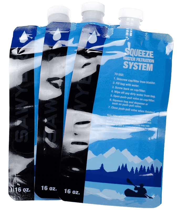 Sawyer Replament Squeeze Bags - Tramping Food and Accessories sold by Venture Outdoors NZ