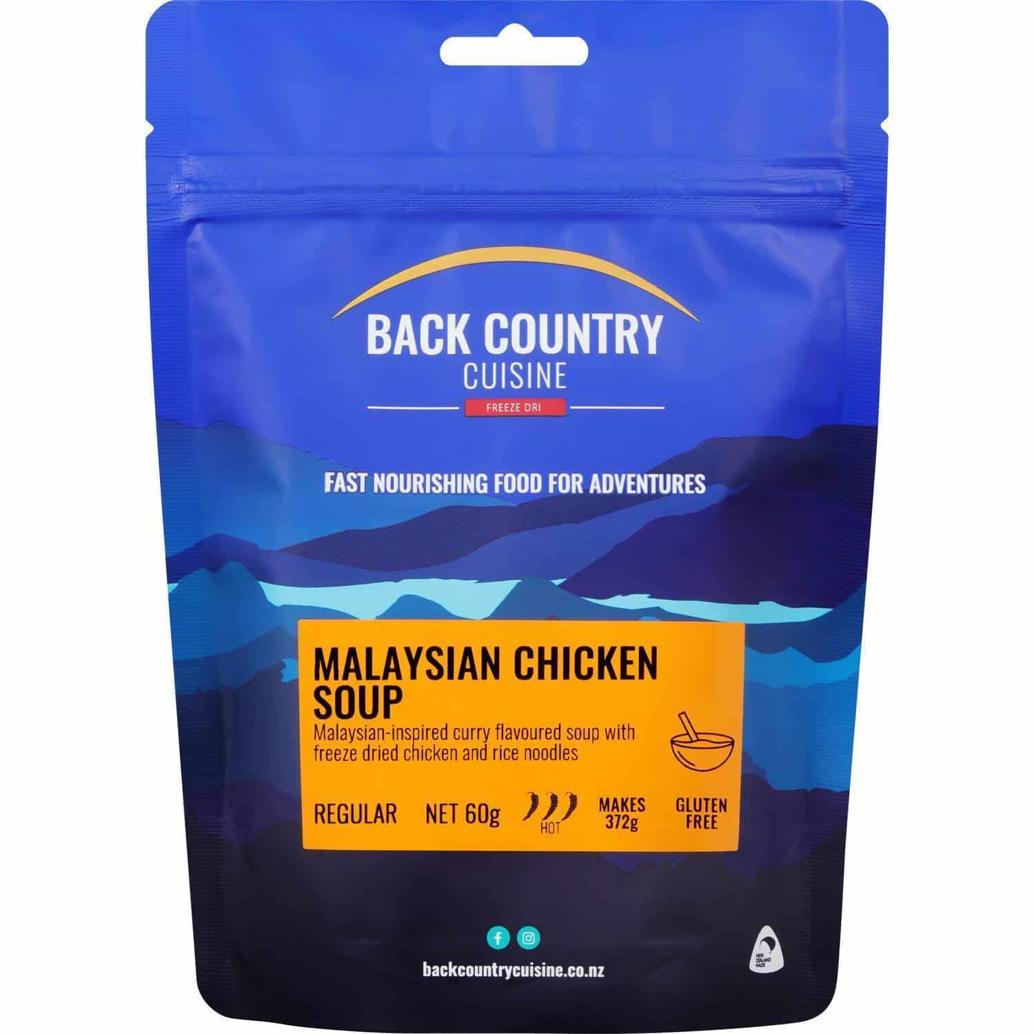 Back Country Cuisine Malaysian Chicken Soup - Tramping Food and Accessories sold by Venture Outdoors NZ