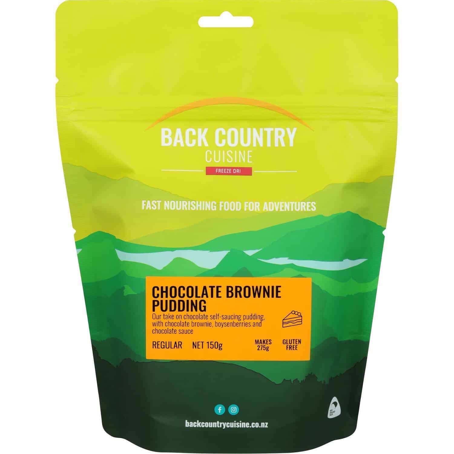 Back Country Cuisine Chocolate Brownie Pudding - Tramping Food and Accessories sold by Venture Outdoors NZ