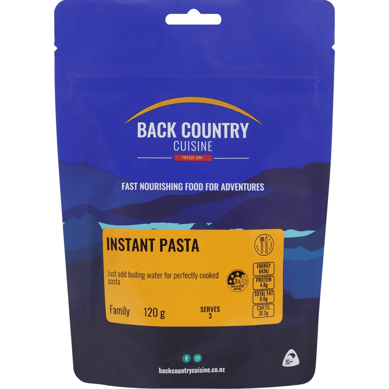 Back Country Cuisine Instant Pasta - Tramping Food and Accessories sold by Venture Outdoors NZ