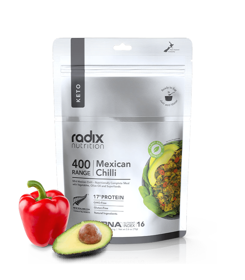 Radix Nutrition Keto 400 Mexican Chilli v8.0 - Tramping Food and Accessories sold by Venture Outdoors NZ