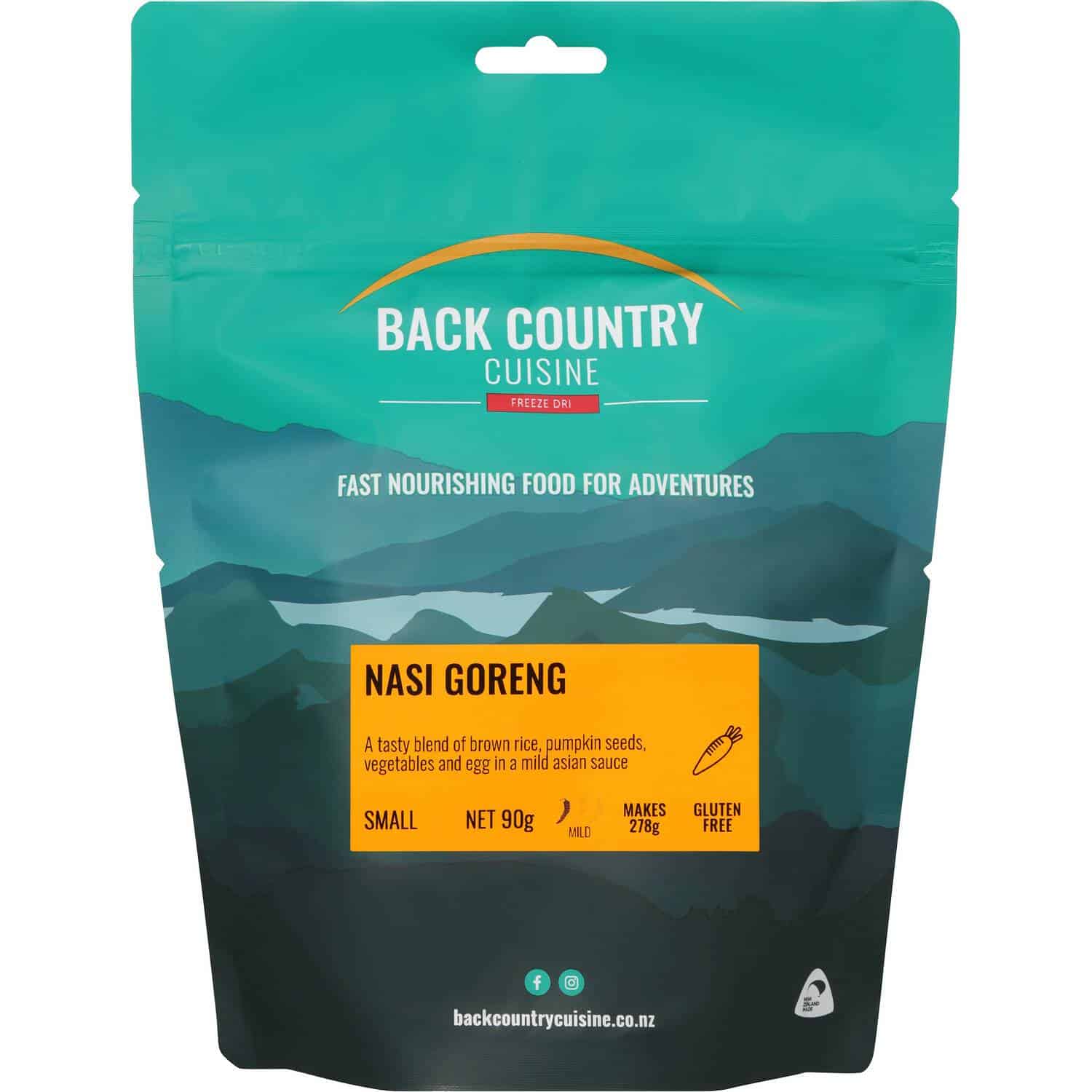 Back Country Cuisine Nasi Goreng Small - Tramping Food and Accessories sold by Venture Outdoors NZ