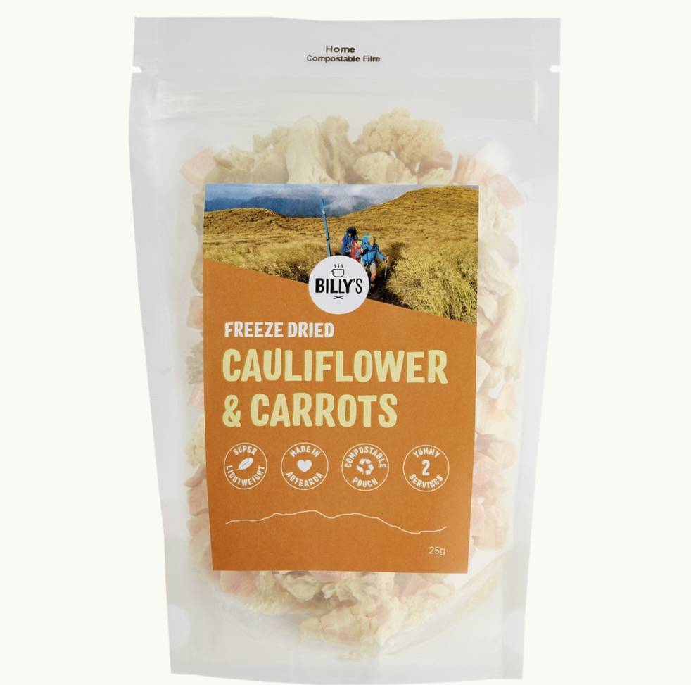 Billy’s Cauliflower & Carrots - Tramping Food and Accessories sold by Venture Outdoors NZ