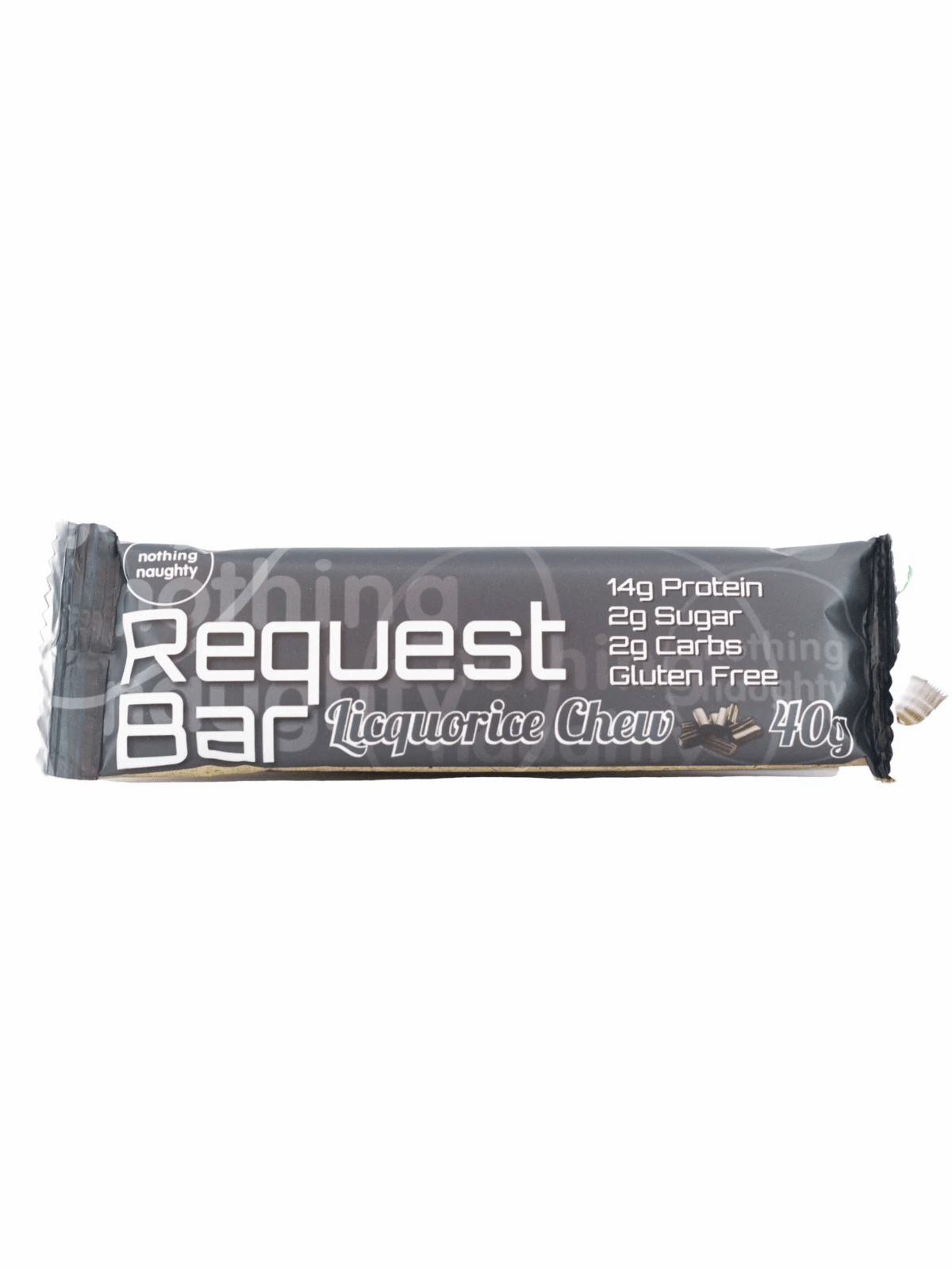 Nothing Naughty Request Liqourice Chew Bar - Tramping Food and Accessories sold by Venture Outdoors NZ