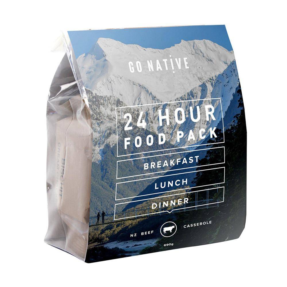 Go Native Beef Casserole 24hr Food Pack - Tramping Food and Accessories sold by Venture Outdoors NZ