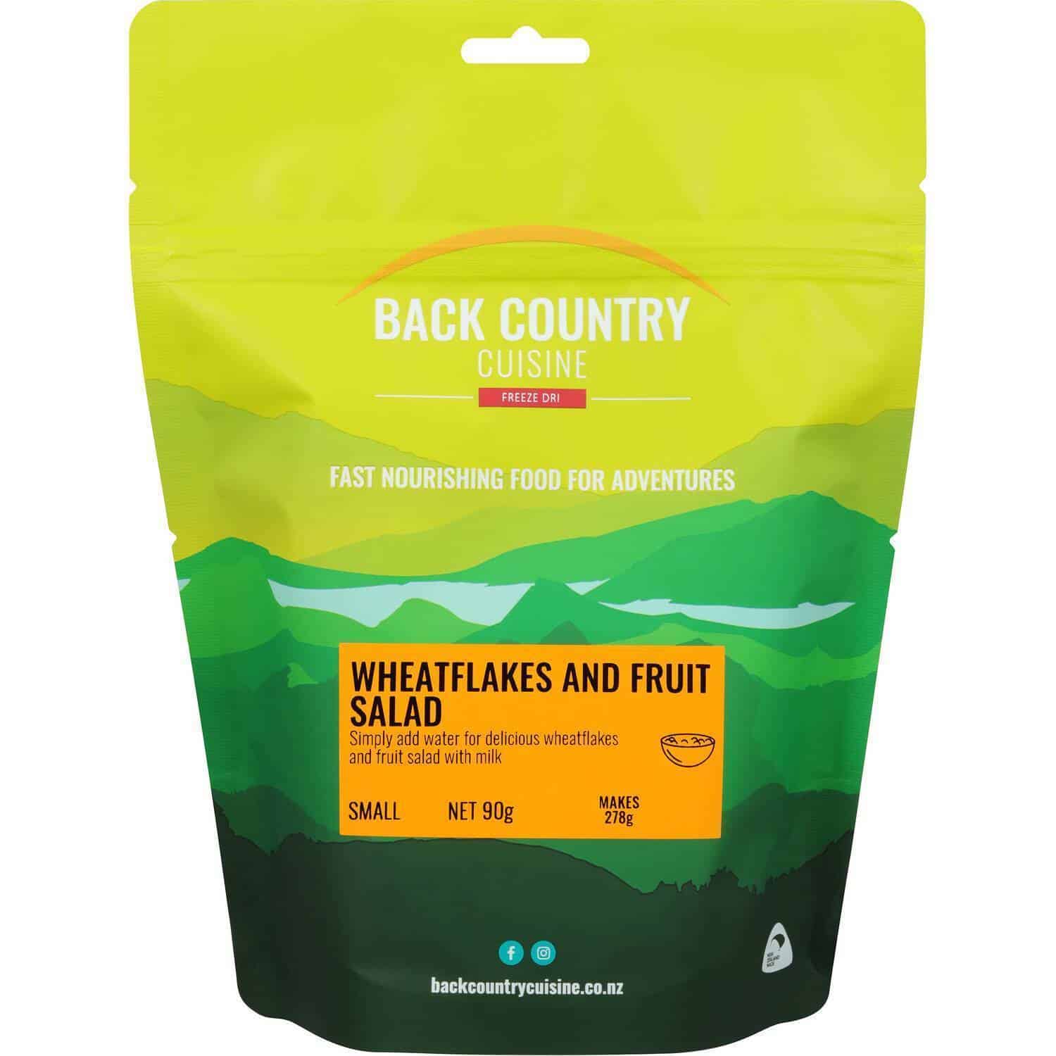 Back Country Cuisine Wheatflakes & Fruit Salad Small - Tramping Food and Accessories sold by Venture Outdoors NZ