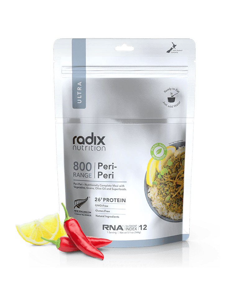 Radix Nutrition Ultra 800 Peri-Peri v8.0 - Tramping Food and Accessories sold by Venture Outdoors NZ