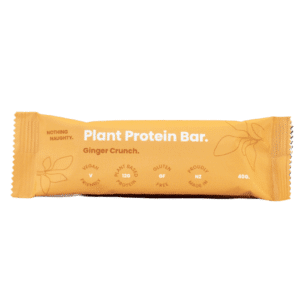 Nothing Naughty Ginger Crunch Plant Protein Bar - Tramping Food and Accessories sold by Venture Outdoors NZ