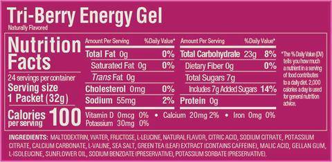GU Tri-Berry Energy Gel - Tramping Food and Accessories sold by Venture Outdoors NZ
