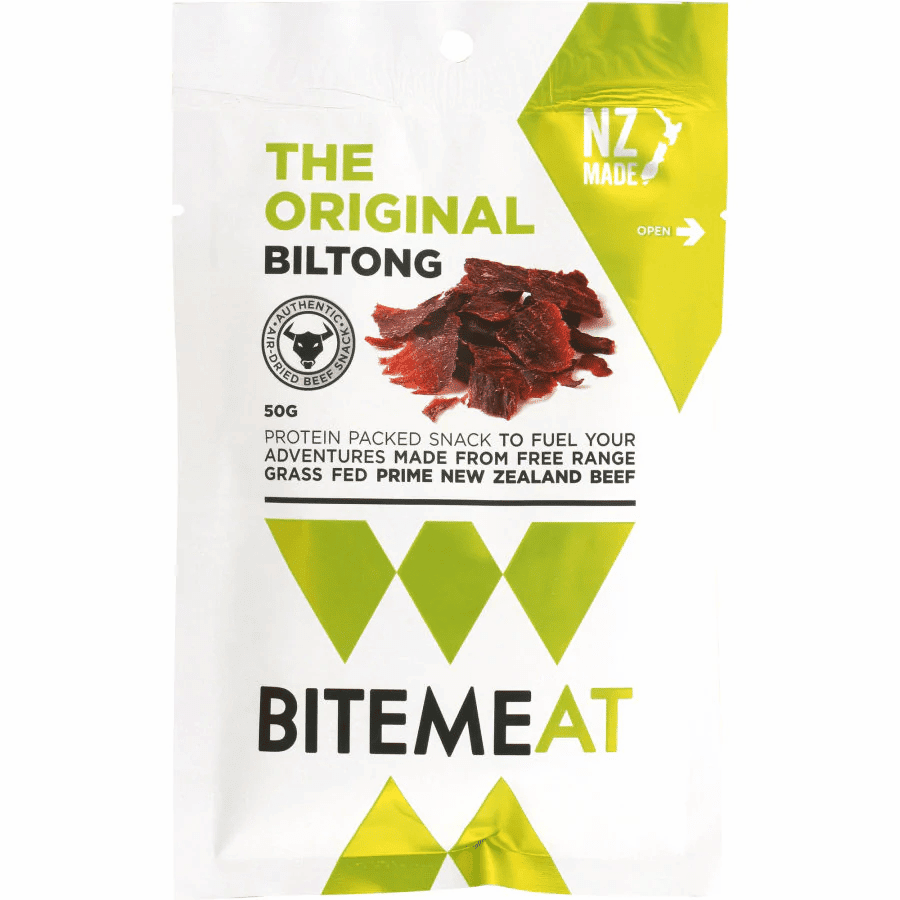 Canterbury Biltong BiteMeat The Original Biltong 50g - Tramping Food and Accessories sold by Venture Outdoors NZ