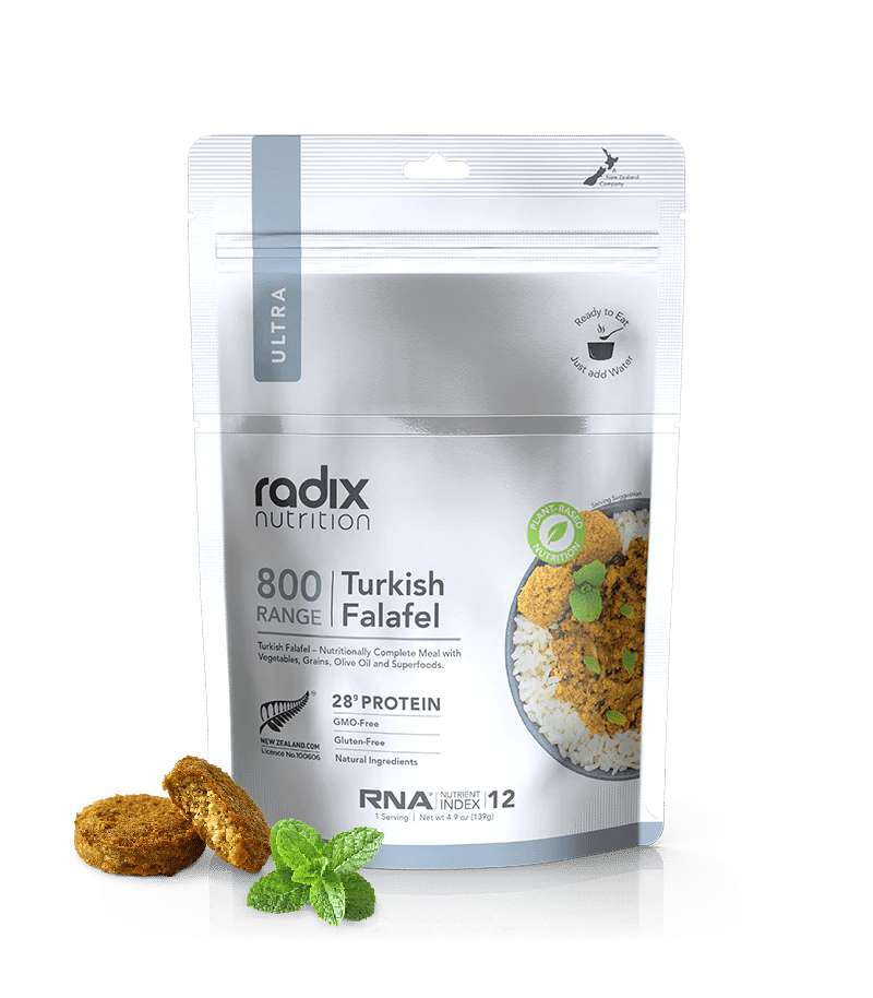 Radix Nutrition Ultra 800 Turkish Falafel v8.0 - Tramping Food and Accessories sold by Venture Outdoors NZ