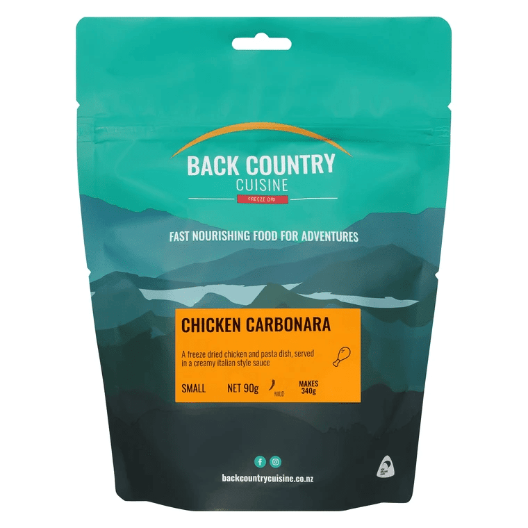 Back Country Cuisine Chicken Carbonara Small - Tramping Food and Accessories sold by Venture Outdoors NZ