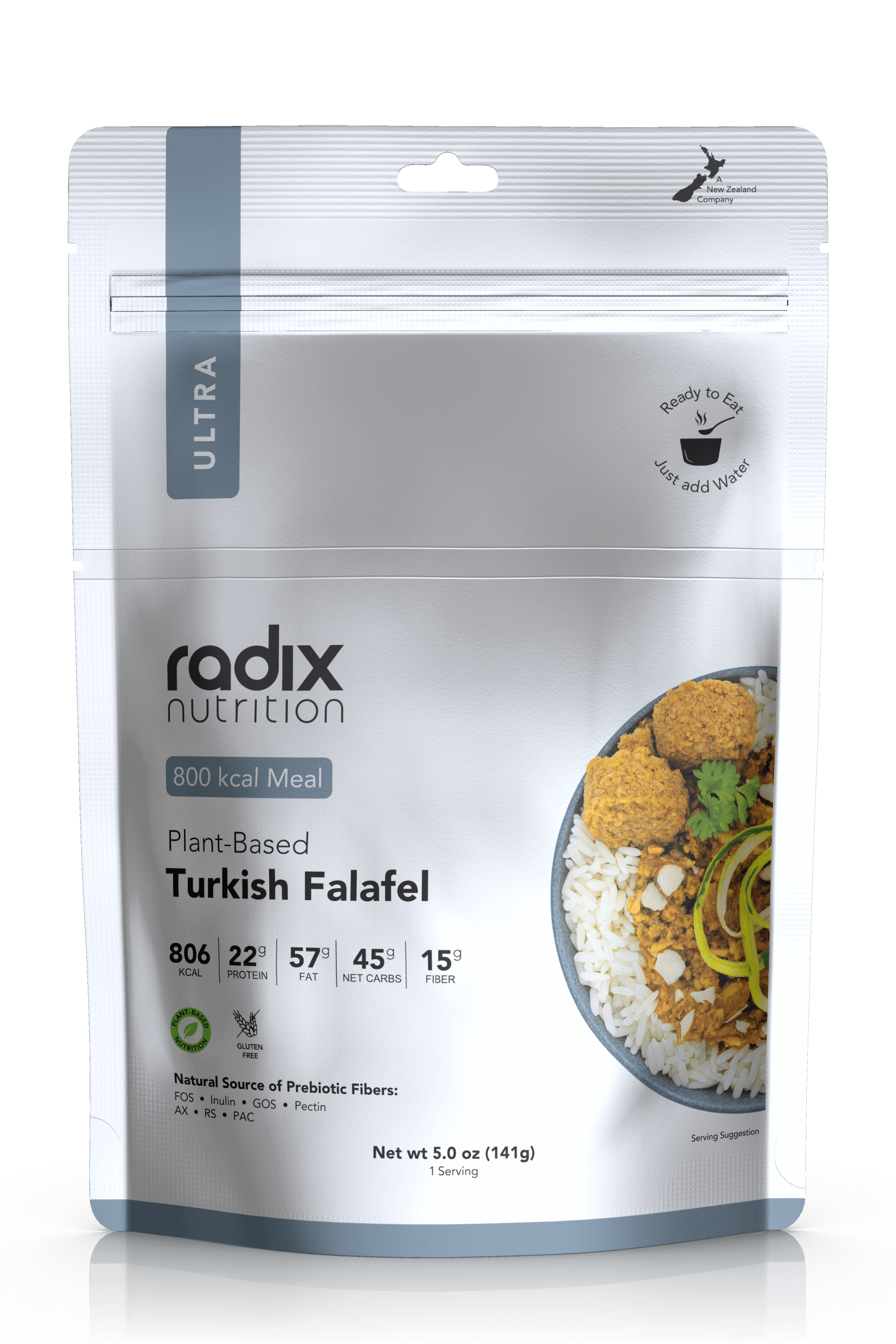 Radix Nutrition Ultra 800 Plant Based Turkish Style Falafel V7 - Tramping Food and Accessories sold by Venture Outdoors NZ