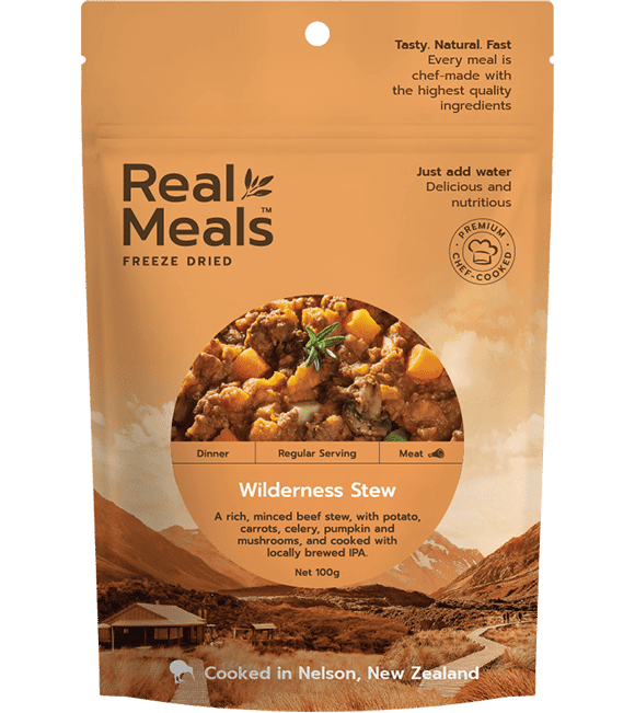 Real Meals Wilderness Stew - Tramping Food and Accessories sold by Venture Outdoors NZ