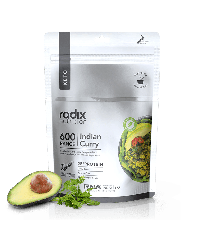 Radix Nutrition Keto 600 Indian Curry v8.0 - Tramping Food and Accessories sold by Venture Outdoors NZ