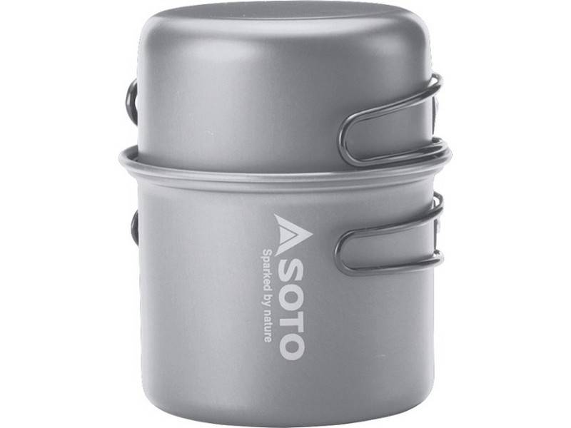 Soto Amicus with Ignitor & Cookset Combo - Tramping Food and Accessories sold by Venture Outdoors NZ