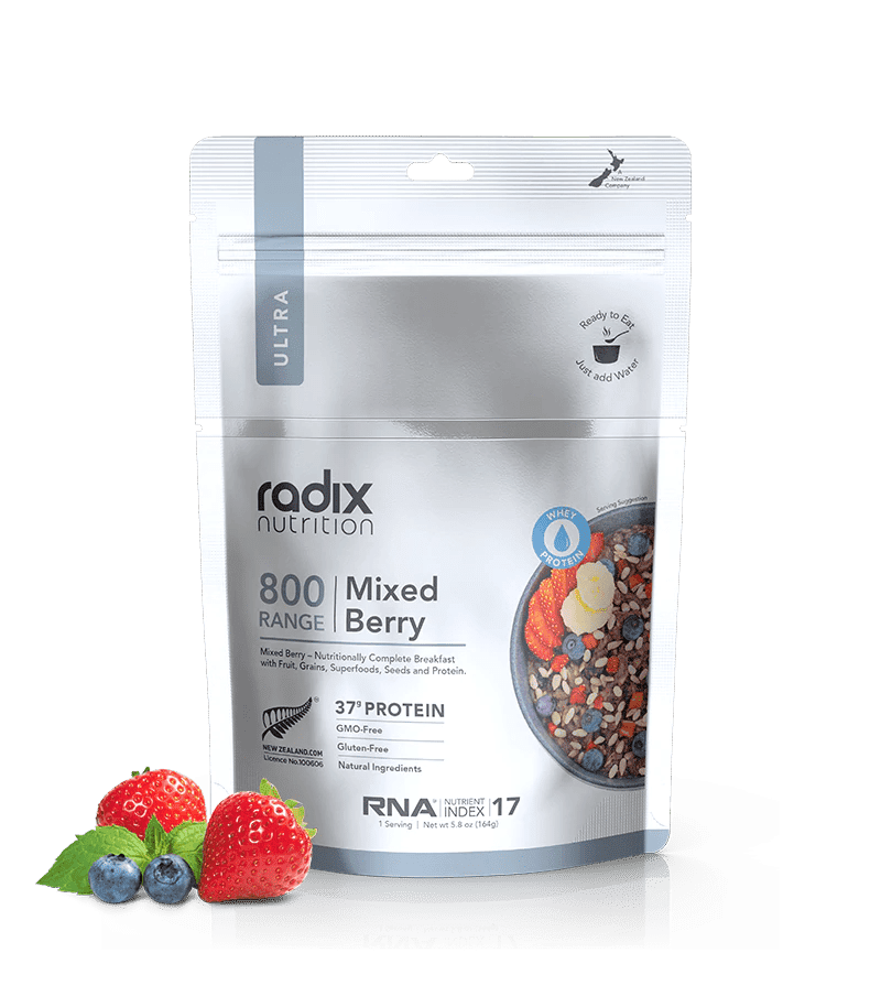 Radix Nutrition Ultra 800 Mixed Berry v8.0 - Tramping Food and Accessories sold by Venture Outdoors NZ