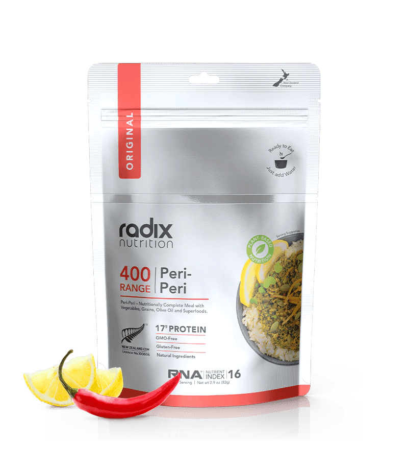 Radix Nutrition Original 400 Peri-Peri v8.0 - Tramping Food and Accessories sold by Venture Outdoors NZ