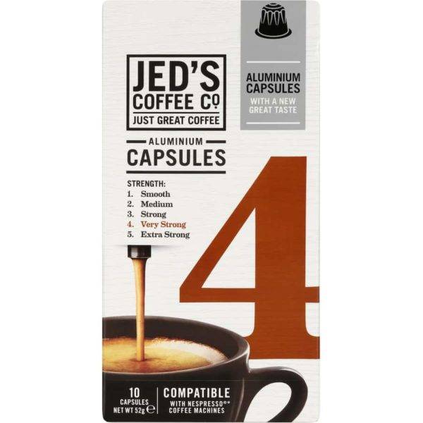 Jed’s Coffee Co. Capsules Blend No.4 - Tramping Food and Accessories sold by Venture Outdoors NZ