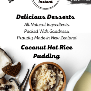 Lyndal’s Ladle Vegan Coconut Hot Rice Pudding - Tramping Food and Accessories sold by Venture Outdoors NZ